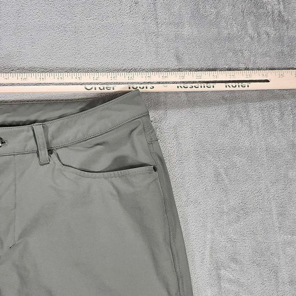 Lululemon Pants Mens 33 Green 5 Pocket ABC Stretch Tech Chino Casual Golf Travel